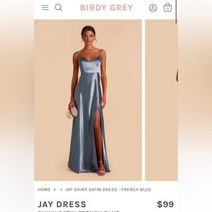 Birdy Grey Satin French Blue Medium Jay